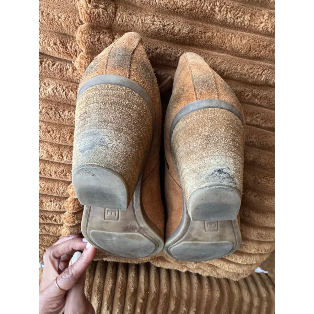 FRYE | Judith Brown Suede Leather Ankle Boots Booties Size 8.5
